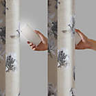 Alternate image 7 for SunSmart Evian 95-Inch Cotton Window Curtain Panel with Removable Total Blackout Liner in Neutral