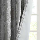 Alternate image 5 for SunSmart Amelia 84-Inch Paisley Total Blackout Grommet Top Window Curtain Panel in Grey