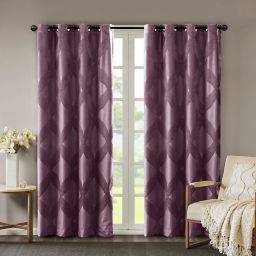 SunSmart™ Bentley 95-Inch Grommet 100% Blackout Window Curtain Panel in Plum (Single)