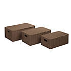 Alternate image 6 for Honey-Can-Do&reg; Parchment Cord Box in Taupe (Set of 3)