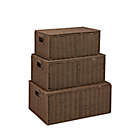 Alternate image 7 for Honey-Can-Do&reg; Parchment Cord Box in Taupe (Set of 3)