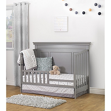 Sorelle Furniture Finley Lux 4-in-1 Convertible Crib in Weathered Grey. View a larger version of this product image.