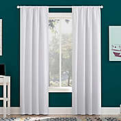 Sun Zero Jules Total Blackout 63-Inch Rod Pocket Window Curtain Panel in White