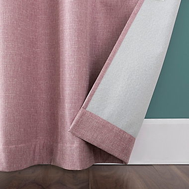 Sun Zero Miles Total Blackout 96-Inch Grommet Window Curtain Panel in Pink (Single). View a larger version of this product image.