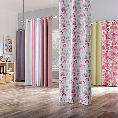 Sun Zero Miles Total Blackout 96-Inch Grommet Window Curtain Panel in Pink (Single). View a larger version of this product image.