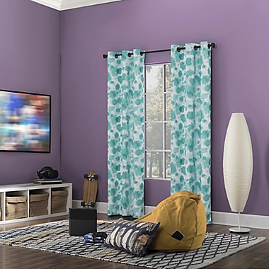Sun Zero Tie Dye Print Total Blackout 63-Inch Grommet Window Curtain Panel in Surf Blue. View a larger version of this product image.