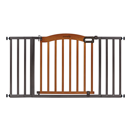 Alternate image 1 for HOMESAFE™ by Summer Infant® Decorative Wood and Metal 5-Foot Pressure Mounted Gate