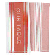 Our Table&trade; Banded Logo Kitchen Towels (Set of 2)