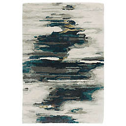 Jaipur Living Benna Abstract 2' x 3' Handcrafted Accent Rug in Teal