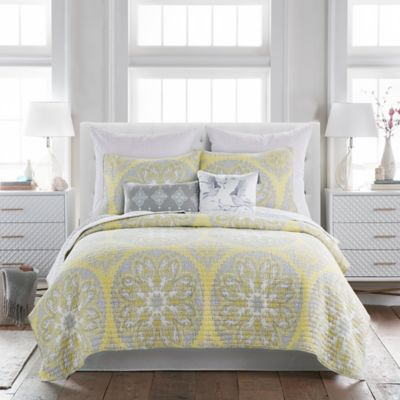 Levtex Home Enzo 3-Piece Reversible King Quilt Set in Yellow