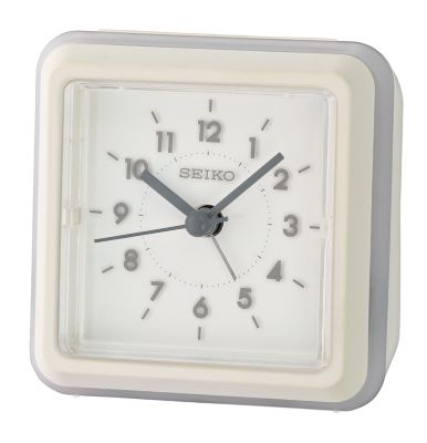 Seiko Gradation Alarm Clock in White