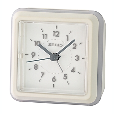Seiko Gradation Alarm Clock in White. View a larger version of this product image.