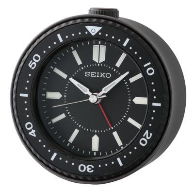 Seiko LED Alarm Clock in Black