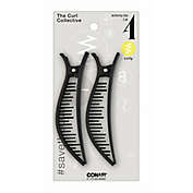 Conair&reg; The Curl Collective 2-Pack Sectioning Clips in Black