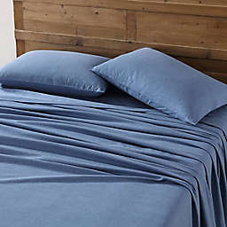 Eddie Bauer® Solid Cotton Flannel Full Sheet Set in Chambray Blue