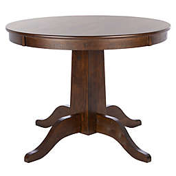 Safavieh Sergio Round Dining Table in Rustic Brown