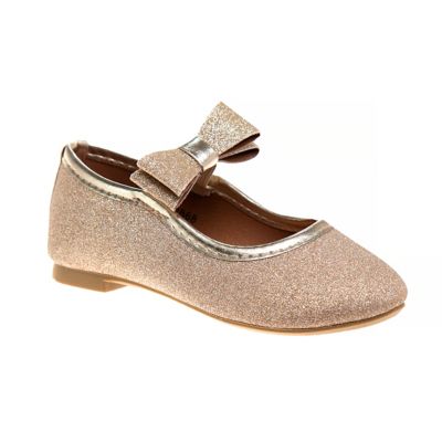 Laura Ashley&reg; Size 4 Glitter Mary Jane Dress Shoe in Gold