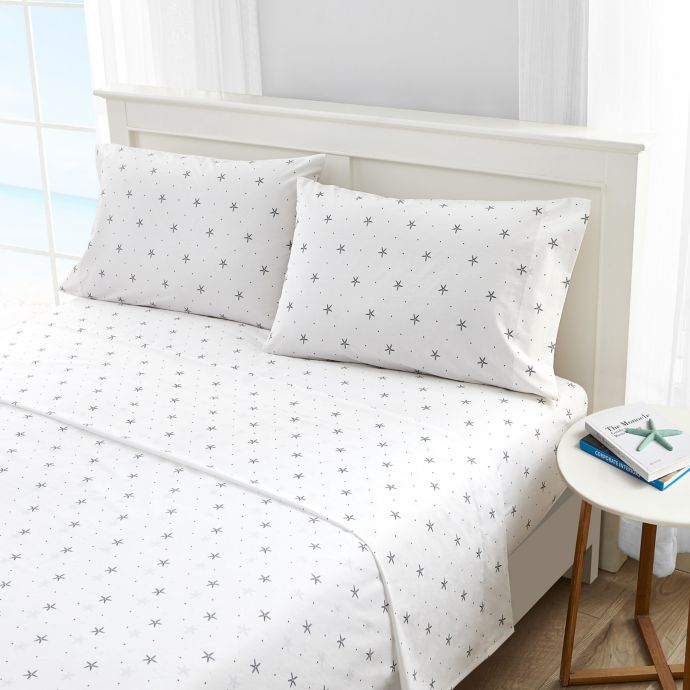 Nautica® Star Spangled Coastal Sheet Set in Navy Bed Bath & Beyond