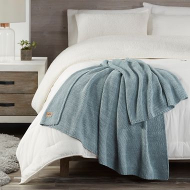 UGG&reg; Summer Knit Throw Blanket in Succulent. View a larger version of this product image.