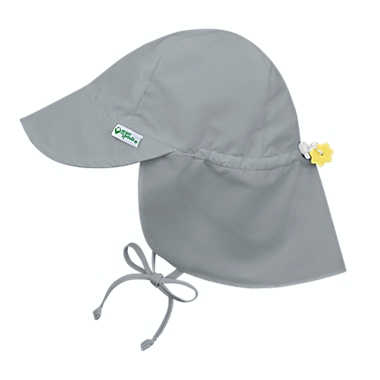 i play.&reg; by green sprouts&reg; 0-6M Flap Sun Protection Hat in Grey. View a larger version of this product image.