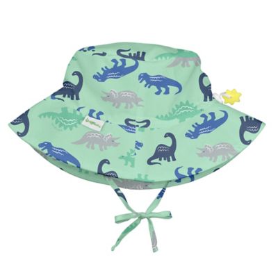 iplay.&reg; by green sprouts&reg; Size 0-6M Dino Breathable Bucket Sun Protection Hat in Seafoam