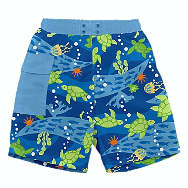 i play.® by green sprouts® Turtle Pocket Trunks with Swim Diaper in ...