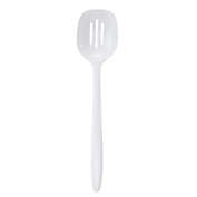 Hutzler 12-Inch Round Slotted Spoon in White