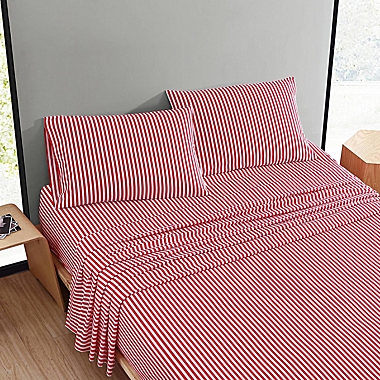 Marimekko&reg; Ajo Pillowcase Pair in Bright Red. View a larger version of this product image.
