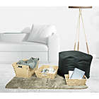 Alternate image 1 for Squared Away&trade; Shallow Faux Rattan Storage Basket in Natural