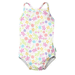i play.® by green sprouts® Turtle Floral Multicolor Swimsuit with Swim Diaper