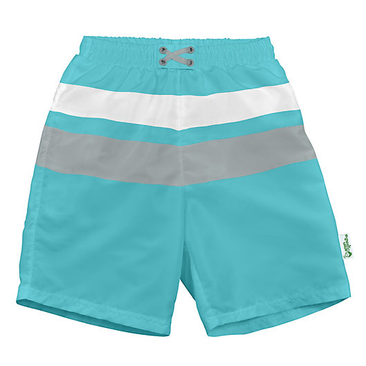 Baby Boy Swimsuit i play Lightweight Patented Design by green sprouts Swim Trunks with Built-in Reusable Swim Diaper