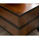 Alternate image 4 for Mid-Century 2-Drawer Nightstand in Brown