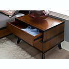 Alternate image 3 for Mid-Century 2-Drawer Nightstand in Brown