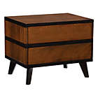 Alternate image 0 for Mid-Century 2-Drawer Nightstand in Brown