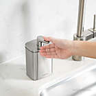 Alternate image 2 for simplehuman&reg; 16 oz. Pulse Pump Soap Dispenser in Brushed Stainless Steel