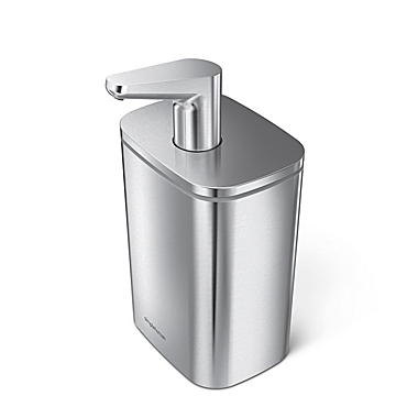 simplehuman&reg; 16 oz. Pulse Pump Soap Dispenser in Brushed Stainless Steel. View a larger version of this product image.