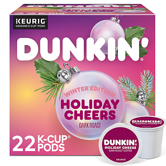 Alternate image 1 for Dunkin'® Holiday Cheers Coffee Keurig® K-Cup® Pods 22-Count