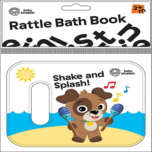 Alternate image 1 for Baby Einstein™ Rattle Bath Book in White