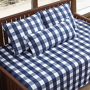 Eddie Bauer&reg; Lakehouse Plaid Twin Daybed Bonus Set in Blue. View a larger version of this product image.