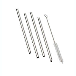 Outset™ 5-Piece Stainless Steel Straw and Brush Set