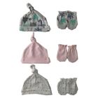 Alternate image 0 for Sterling Baby Preemie 9-Piece Bunny Hat and Mitten Set in Grey/Pink