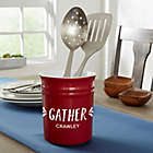 Alternate image 0 for Gather & Gobble Personalized Classic Utensil Holder in Red