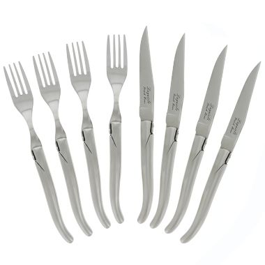 French Home&reg; 8-Piece Laguiole Connoisseur Knife &amp; Fork Set. View a larger version of this product image.