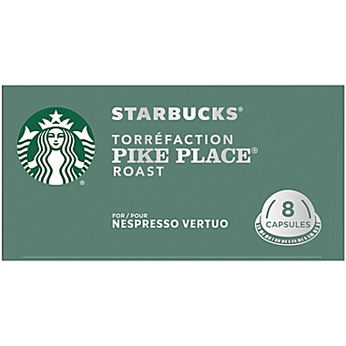 Starbucks&reg; by Nespresso&reg; VertuoLine Pike Place Coffee Capsules 8-Count. View a larger version of this product image.