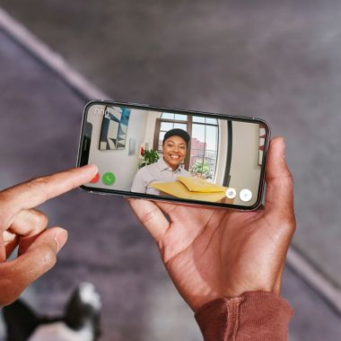 Ring Peephole Camera in Satin Nickel. View a larger version of this product image.