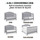 Alternate image 3 for DaVinci Charlie 4-in-1 Convertible Crib in Grey