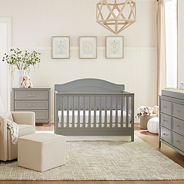 DaVinci Charlie 4-in-1 Convertible Crib in Grey. View a larger version of this product image.