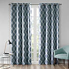 Alternate image 0 for SunSmart Blakesly 95-Inch Printed Ikat Blackout Window Curtain Panel in Navy