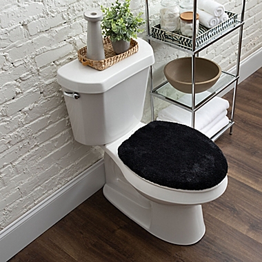 Nestwell&trade; Ultimate Soft Toilet Lid Cover in Jet Black. View a larger version of this product image.