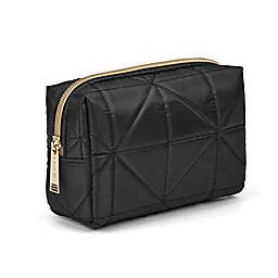 Modella Quilted Small Organizer Clutch in Black